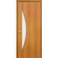 Дверь ламинированная BRAVO 5C ДО Л-12 Миланский орех со стеклом Сатинато