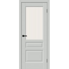 Дверь ПЭТ BRAVO Неоклассик-35 ДО Grey Silk