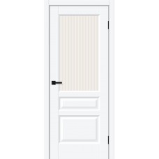 Дверь ПЭТ BRAVO Неоклассик-35 ДО White Silk