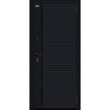 Дверь входная BRAVO Лайнер-3 Total Black/Nordic Oak