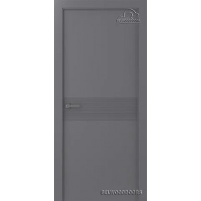 Дверь эмаль Belwooddoors Ивент 2 ДГ эмаль графит