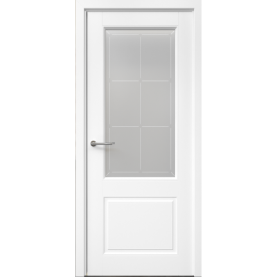 Дверь эмаль ALBERO Классика 2 ДО Белый