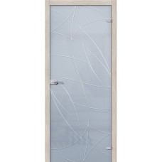 Дверь стеклянная BRAVO Аврора Сатинато белое 