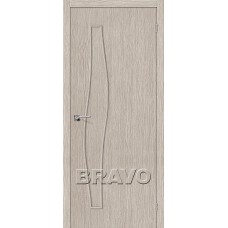Дверь BRAVO Мастер-7 ДГ 3D Cappuccino