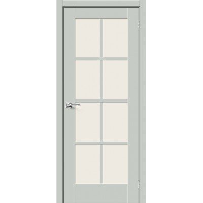 Дверь BRAVO эмалит Прима-11.1 ДО Grey Matt