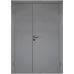 Влагостойкая дверь ПВХ Etadoor ДГ Cветло-серый RAL 7035 двустворчатая