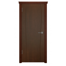 Дверь шпонированная Аrt Deko Флора-3 ДГ Темный анегри