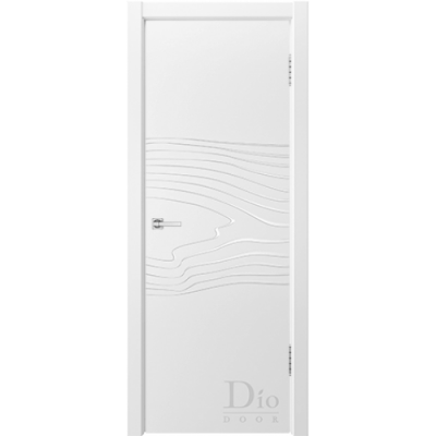 Дверь эмаль Dio Doors Гринвуд-2 ДГ Эмаль белая патина серебро