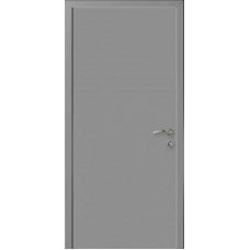 Дверь пластиковая Kapelli Eco RAL 7047 с алюминиевыми торцами