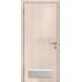 Дверь пластиковая Капель (Kapelli Classic) беленый дуб с вентиляционной решеткой