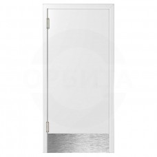Маятниковая дверь пластиковая гладкая Kapelli Classic белый