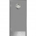 Маятниковая дверь пластиковая гладкая Kapelli Classic темно серый RAL 7040