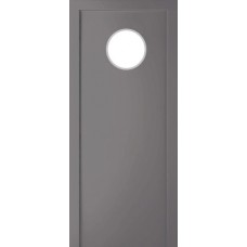 Дверь маятниковая ПВХ Poseidon Серый RAL 7035 с иллюминатором