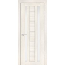 Дверь Profilo Porte PS-15 Эшвайт мелинга со стеклом Сатинат