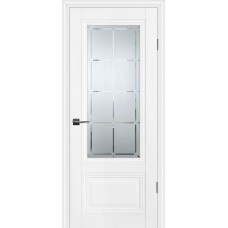 Дверь экошпон Profilo Porte PSC-37 ДO Белый со стеклом сатинат