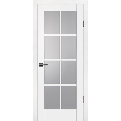 Дверь экошпон Profilo Porte PSC-41 ДO Белый со стеклом сатинат