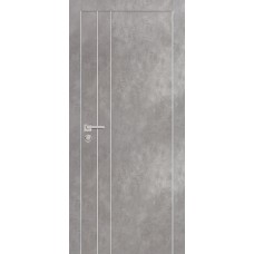 Дверь экошпон Profilo Porte PX-14 ДГ Серый бетон с AL кромкой