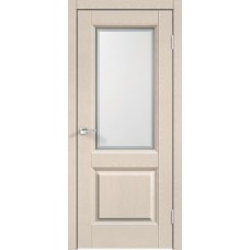 Дверь экошпон Velldoris Alto 6 ДО Ясень капучино структурный со стеклом Контур