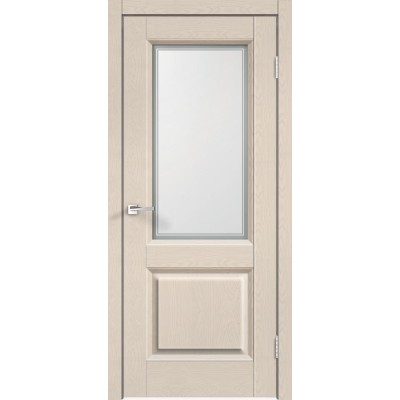 Дверь экошпон Velldoris Alto 6 ДО Ясень капучино структурный со стеклом Контур