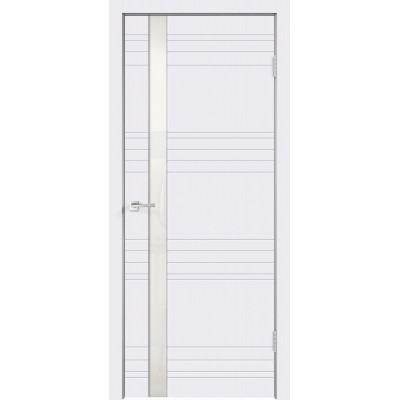 Дверь эмаль Velldoris Scandi N Z1 Белый RAL 9003 со стеклом Lacobel белым