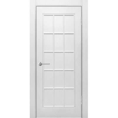 Дверь эмаль Verda Британия-1 ДГ Белый