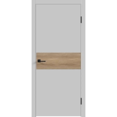 Дверь экошпон Velldoris Galant DUO 3 ДГ Светло-серый эмалит с ABS кромкой