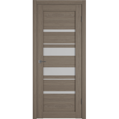 Дверь ВФД Atum Pro 29 Brun Oak стекло сатинат белый