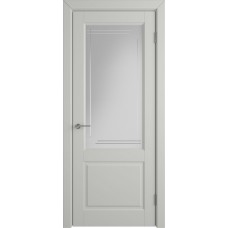 Владимирская дверь эмаль ВФД Stockholm Dorren 55 ДО Cotton стекло белый сатинат с гравировкой