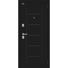 Дверь входная BRAVO Некст Kale 117.ПР2 Букле черное / Riviera Ice