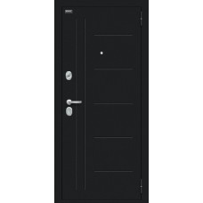 Дверь входная BRAVO Проф 109.П29 Букле черное / Bianco Veralinga