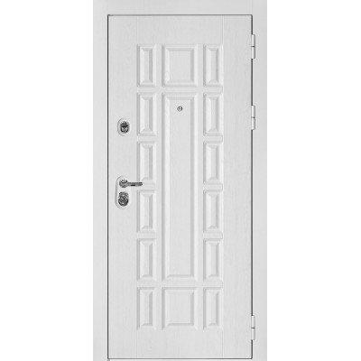 Дверь входная Protector КВАДРО-124 Белый дуб фактурный