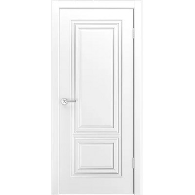 Дверь BP-DOORS Фави В0 ДГ Эмаль белая с патиной серебро